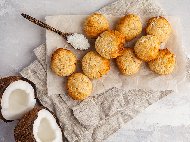 Рецепта Домашни хрупкави кокосови бисквити